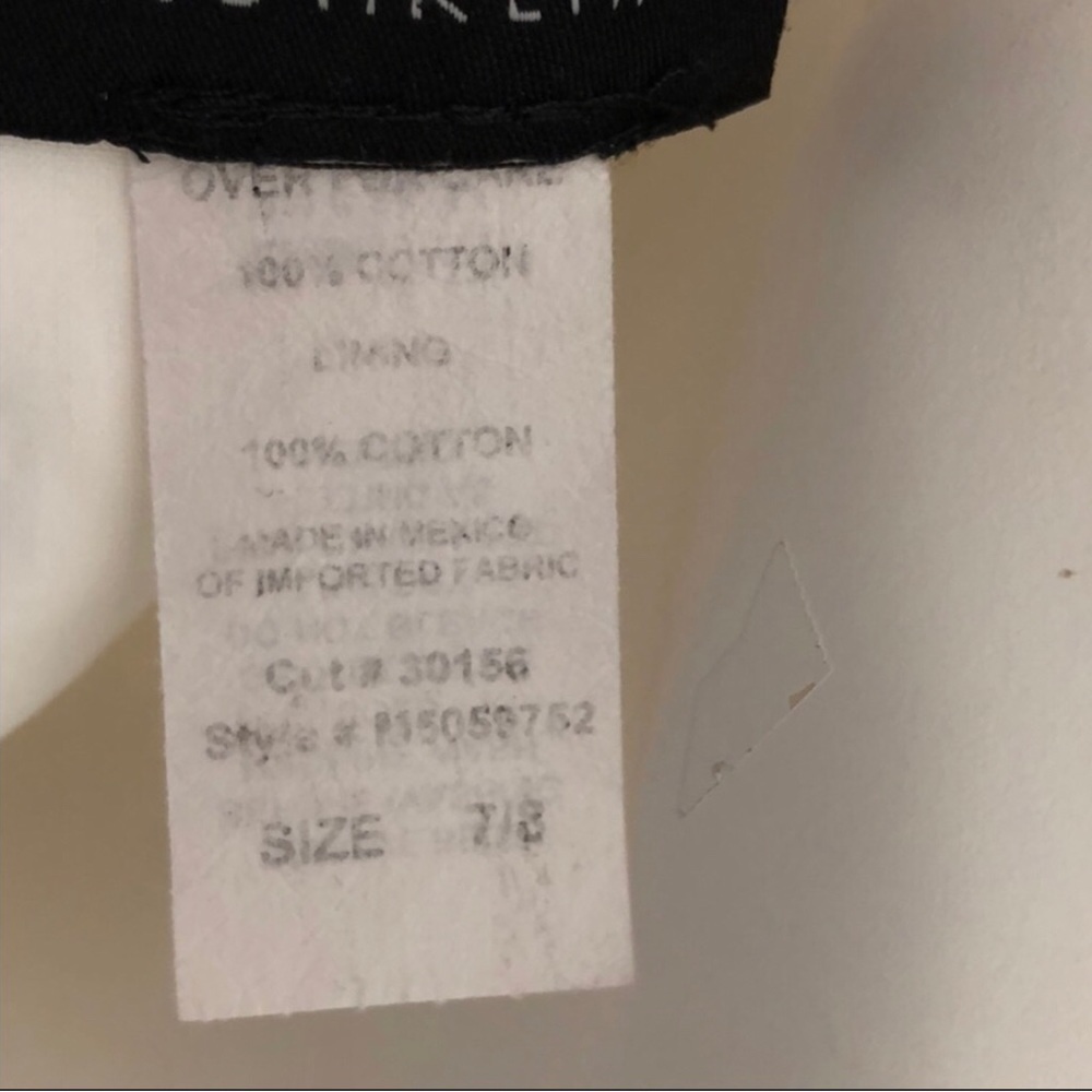 B. Darlin Short White Mini Dress Eyelet Lace Fit & Flare Cutout Back Sz 7/8 - Picture 6 of 12